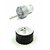 INVENTO 1pcs 12v 10 Kg-cm 30 RPM Side Shaft High Torque Geared DC Motor Heavy Duty with 70mm x 40mm Wheel for Arduino Ro