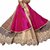 V-Karan Women's Pink Embroidered Georgette Semi- Stitched Dress Material