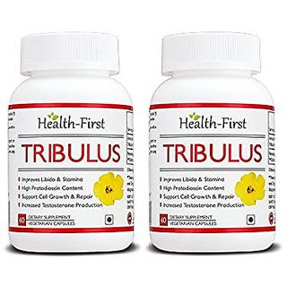                       Health First  Tribulus Terrestris - 60 Capsules (Pack of 2)                                              