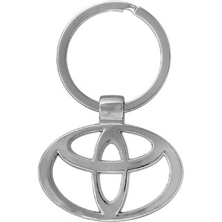                       Missmister Stainless Steel Toyota Logo, Car Keyring, Keychain, Toyota Accessories Latest                                              
