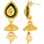 MissMister Gold Plated Kundan Meenakari Pearl Drop Royal Rajwada Queens Pendant Set Jewellery for Women