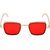 Kanny Devis UV Protected Goggles Branded Metal Body Gold Mercury Red inspired from Kabir Singh Sunglass for Men and Boys