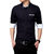 Singularity Products Trendy Plain Black Shirt Diifferent Collar