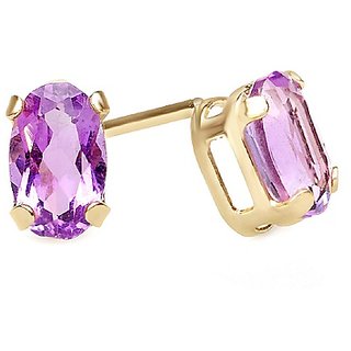 Amethyst gemstone gold plated stud earings for women And Girls original and Natural stone earrings By Ceylonmine Amethyst gemstone gold plated stud earings for women And Girls original and Natural stone earrings By Ceylonmine