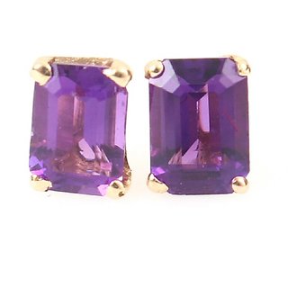 Natural Stone Amethyst Stud Beautiful Earrings For Women Girls Original effective Stone Stud Earring By CEYLONMINE Natural Stone Amethyst Stud Beautiful Earrings For Women Girls Original effective Stone Stud Earring By CEYLONMINE