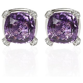 Original Amethyst Stone Stud Earring A1 Quality Stone Jamuniya/Amethyst Silver Stud Earrings For Girls Original Amethyst Stone Stud Earring A1 Quality Stone Jamuniya/Amethyst Silver Stud Earrings For Girls