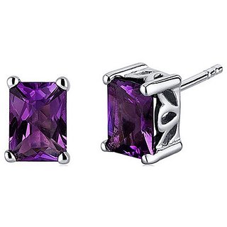 Semi- Preciious Stone Amethyst Stone Stud Earrings Original Good Quality Stone Amethyst Stud Earring For women Semi- Preciious Stone Amethyst Stone Stud Earrings Original Good Quality Stone Amethyst Stud Earring For women