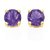 Certified Stone Amethsyt(Jamuniya) Stud Gold Plated earrings For women & Girls BY CEYLONMINE