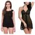Rec Swaggy Women's Nighty Black Pack of 2