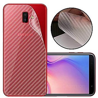                       For Samsung Galaxy J6 Plus Back Carbon Fiber Finish Ultra Thin Scratch Resistant Safety Protective Film                                              
