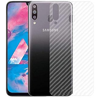                       For Samsung Galaxy M40 Back Carbon Fiber Finish Ultra Thin Scratch Resistant Safety Protective Film                                              