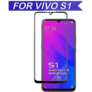                       For Vivo S1 Full Screen Curved Edge -edge Protection 9h Tempered Glass Scre                                              