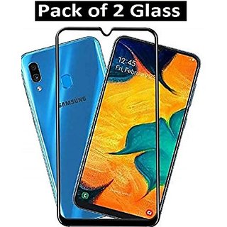                       2 Pack 11D Tempered Glass For Samsung Galaxy A30 / A50 / A30s / A50s (Black)                                              