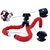 Tech Gear Phone and Camera Tripod Mini Octopus Tripod Flexible, Mini Padded Adjustable Mount and Adjustable Holder Tripod, Red