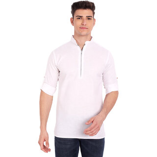 Vida Loca White Color Cotton Designer Shirt For Men