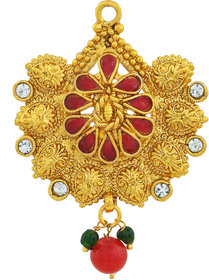 MissMister Brass Gold Tradtional Red Meenakari Hairpin Hair accessory latest traditional