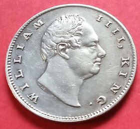 ONE RUPEES SILVER COIN 1835 WILLAM IV