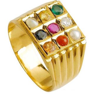 Navaratna navgrah 9 gemstone Adjustable Ring for Men