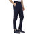 SHELLOCKS Cotton Hosiery Navy Blue Track Pants for Men with Back Pocket