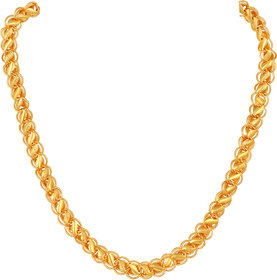 MFJ Fashion Attractive Gold Plated Fancy Design Handmade Link Chain For Men Brass 1 Gram Gold Plated Men'S Chain For Men