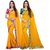 Anand Sarees Chiffon Solid MultiColor Pack Of 2 Sarees (1467_2_1468_3)