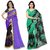 Anand Sarees MultiColor Georgette Printed work Pack Of 2 Sarees (1190_4_1152_3)