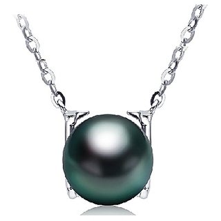 Black Pearl Pendant with Natural Black Moti ( Mukta ) Astrological Lab Certified - CEYLONMINE Black Pearl Pendant with Natural Black Moti ( Mukta ) Astrological Lab Certified - CEYLONMINE