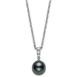 Black Pearl Pendant with Natural Black Moti ( Mukta ) Astrological Lab Certified - CEYLONMINE Black Pearl Pendant with Natural Black Moti ( Mukta ) Astrological Lab Certified - CEYLONMINE