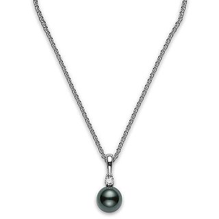                       Black Pearl Pendant with Natural Black Moti ( Mukta ) Astrological  Lab Certified - CEYLONMINE                                              