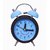 Flagsquare Twin Bell Smiley Face Alarm Clock (Blue)