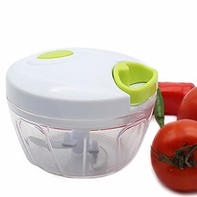 Amiraj Plastic Vegetable Cutter HANDY CHOPPER, White/Green 1SET