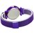 Purple 12 Diamond Magnetic Mesh Strap Bracelet Design Black Dial Analog Watch for Girls Woman