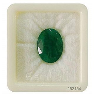 Natural Emerald Panna 4.5 - 5 Ratti Cut Faceted Oval Shape Zambian Loose Gemstone for Men and Women