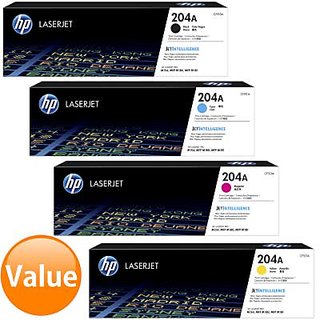 HP 204A Toner Cartridge Pack Of 4 Black,Cyan,Yellow,Magenta For Use M154,MFP M180,MFP M181
