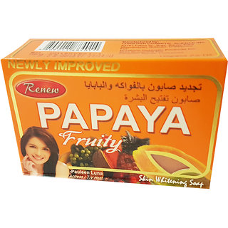                       Renew Papaya Fruity Skin Whitening Herbal Soap (135 g)                                              