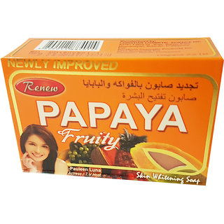                       Renew papaya fruity skin whitening 101 originalsoap (135 g).                                              