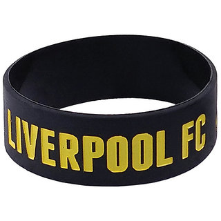 LiverpoolInspired, Trendy Black, Pack of 1 Silicone Wrist Accessories for Boys & Girls UBAB313