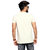 LESS Q Men's White Plain Cotton Lycra Round Neck T-Shirt