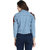 BuyNewTrend Light Blue Full Sleeve Rose Patch Denim Jacket For Women-(Light Blue-2154B)