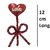 SC Valentine Combo of 1 silver pair of Kissing Duck  red coloured Heart Stick with Knot