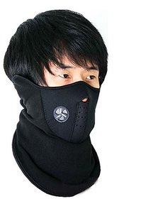 RA Neoprene Anti Pollution Bike Face Mask/Neck Warmer- Black