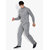 Muffy Men's Light-Grey Cotton Blends Solid Zip Closure Tracksuit