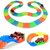 Plastic Magic Track Race Bend Flex and Glow Tracks-220 Pieces Magic 11 Feet Long Flexible Tracks Car Play Toy Set