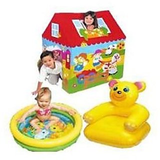 Picnic Combo Tent House Teddy Chair Baby Pool