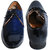Shoe Chamber Blue and Black Shiney Derby Shoe