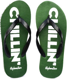 HighWalker CHILLIN Military Green Flip Flops