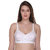Sona Women's Dynamic Cotton Straps Full Coverage Plus Size Bra Multi White Color Pack of 3