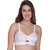 Sona Women's Moving Elastic Strap Full Cup Plus Size Cotton Bra White Color Pack of 2