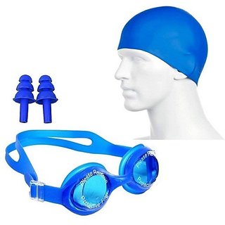 Sanchi Creation Elite Long Hair Silicone Swim Cap Slip Resistant Swimming Kit