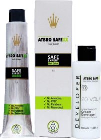 Atbro SafeXX Natural Hair Color Set Medium (Jet Black)